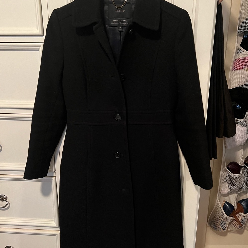 New Lady Day Top Coat from J Crew in black